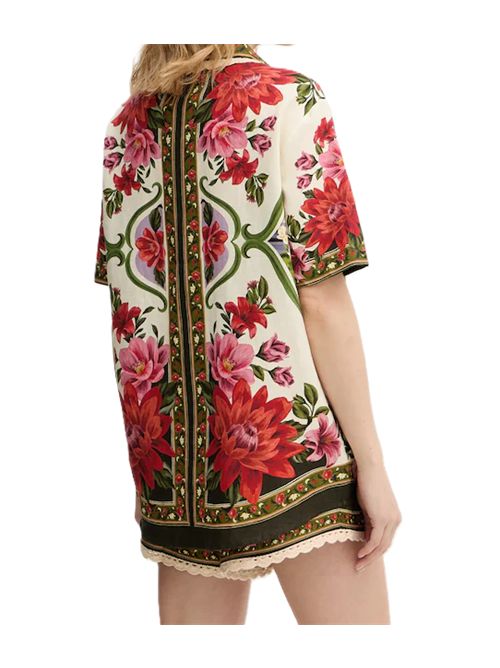 Farm Rio camicia linofloral paula FARM Rio | 34416926106 FLORAL PAULA BLACK